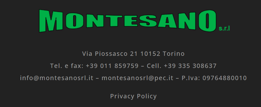 Footer Montesano S.r.l.